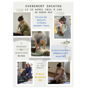 EVENEMENT SHIATSU DU 25 AVRIL